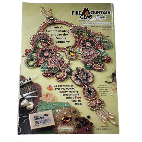 Beadwork Magazine Jewelry Crafting Book April May 2020 u Issue 3 Vol 23 - Picture 2 of 7